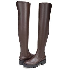 NWT Franco Sarto Fera Hight Shaft Faux Leather Brown Boots 8M